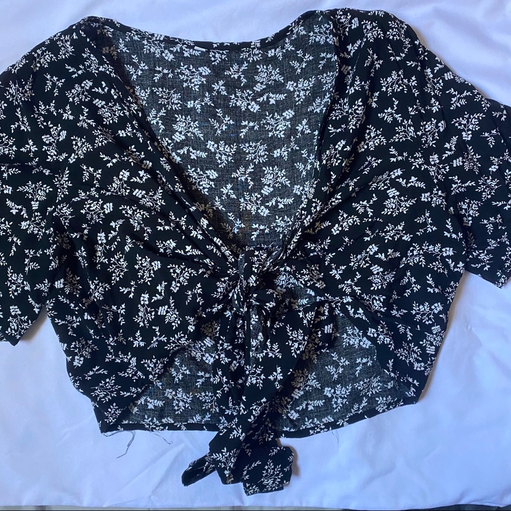 crop top tie any way top